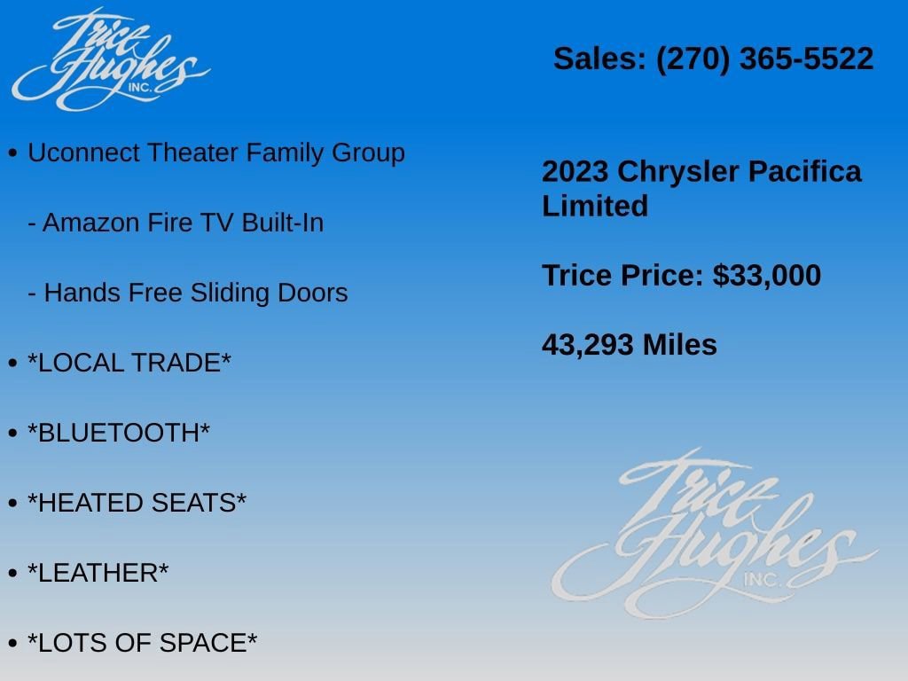 Used 2023 Chrysler Pacifica Limited w/ Uconnect Theater Family Group AWD/4WD image 20