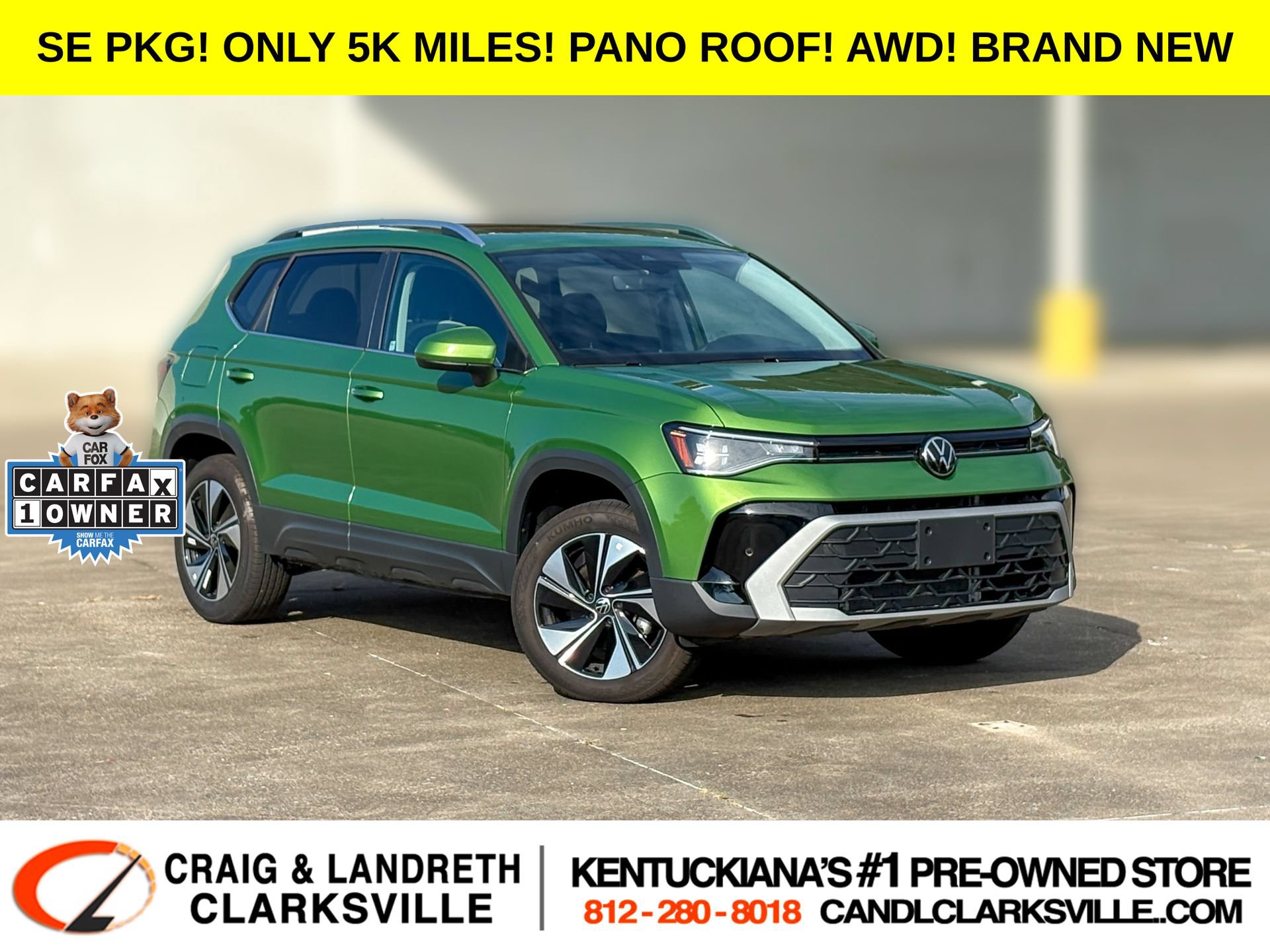 Used 2025 Volkswagen Taos SE w/ Panoramic Sunroof Package