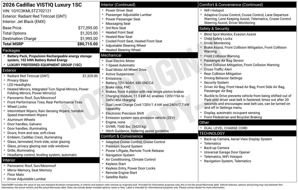 New 2026 Cadillac Vistiq Luxury image 10