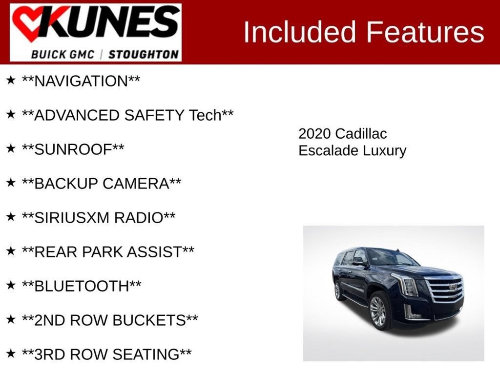 Used 2020 Cadillac Escalade Luxury w/ LPO, Radiant Package AWD/4WD image 4