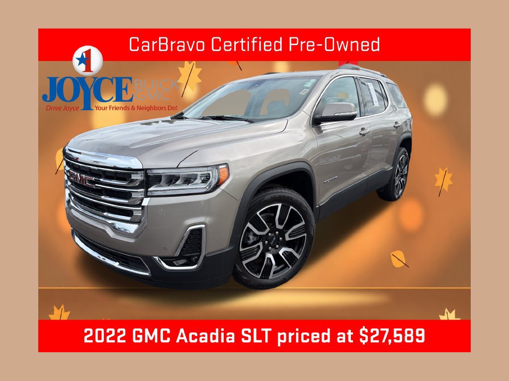Certified 2022 GMC Acadia SLT w/ Preferred Package