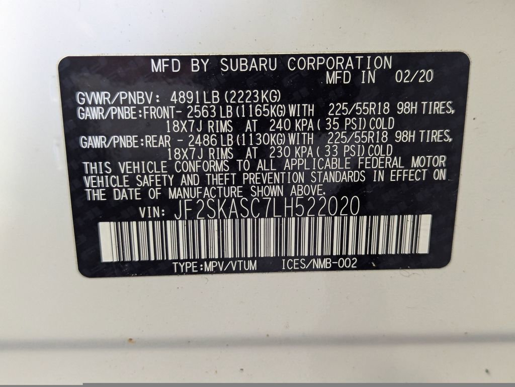 Used 2020 Subaru Forester Limited image 62