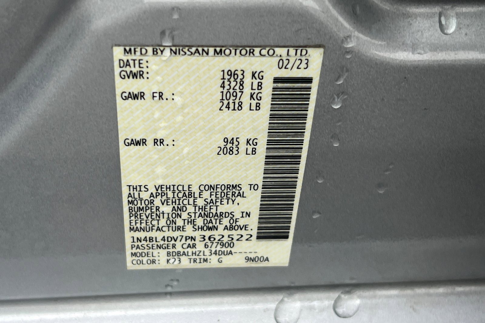 Used 2023 Nissan Altima 2.5 SV image 23