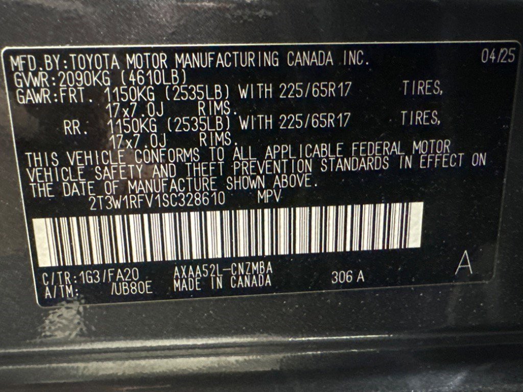 Used 2025 Toyota RAV4 XLE w/ Convenience Package FWD image 3