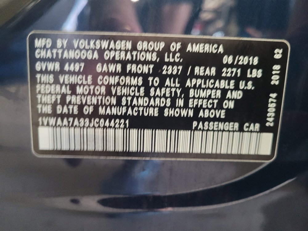 Used 2018 Volkswagen Passat 2.0T S image 33