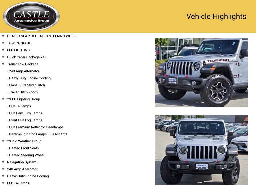 Used 2022 Jeep Gladiator Rubicon w/ LED Lighting Group AWD/4WD image 3