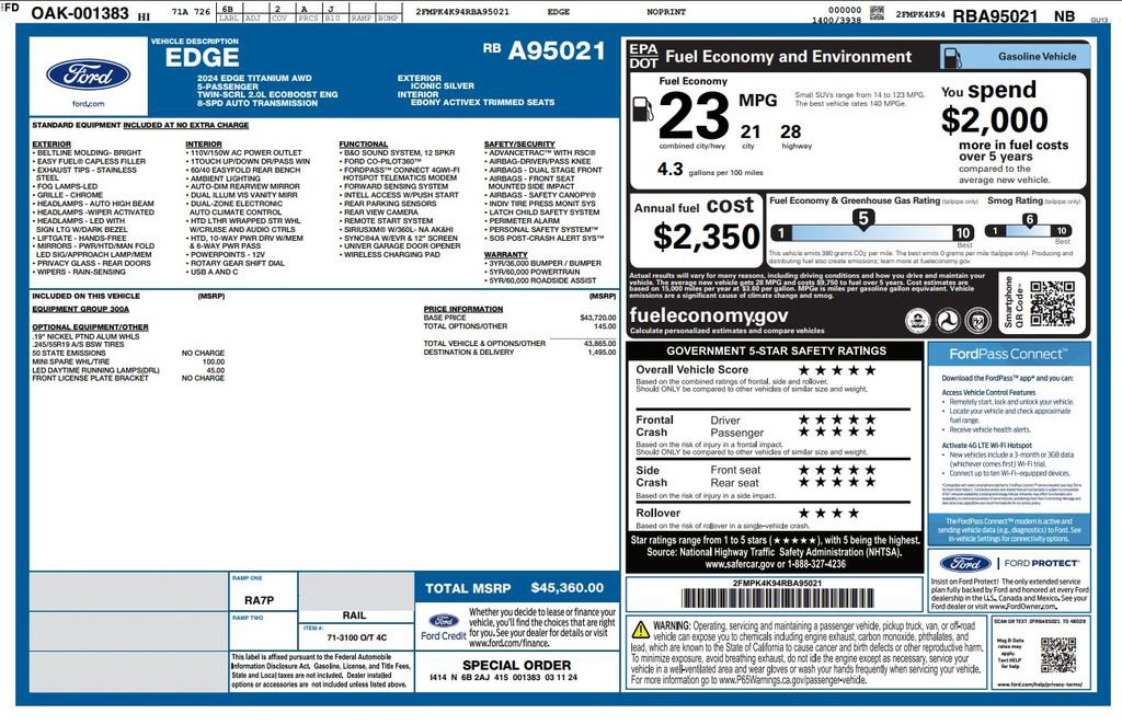 Used 2024 Ford Edge Titanium image 4