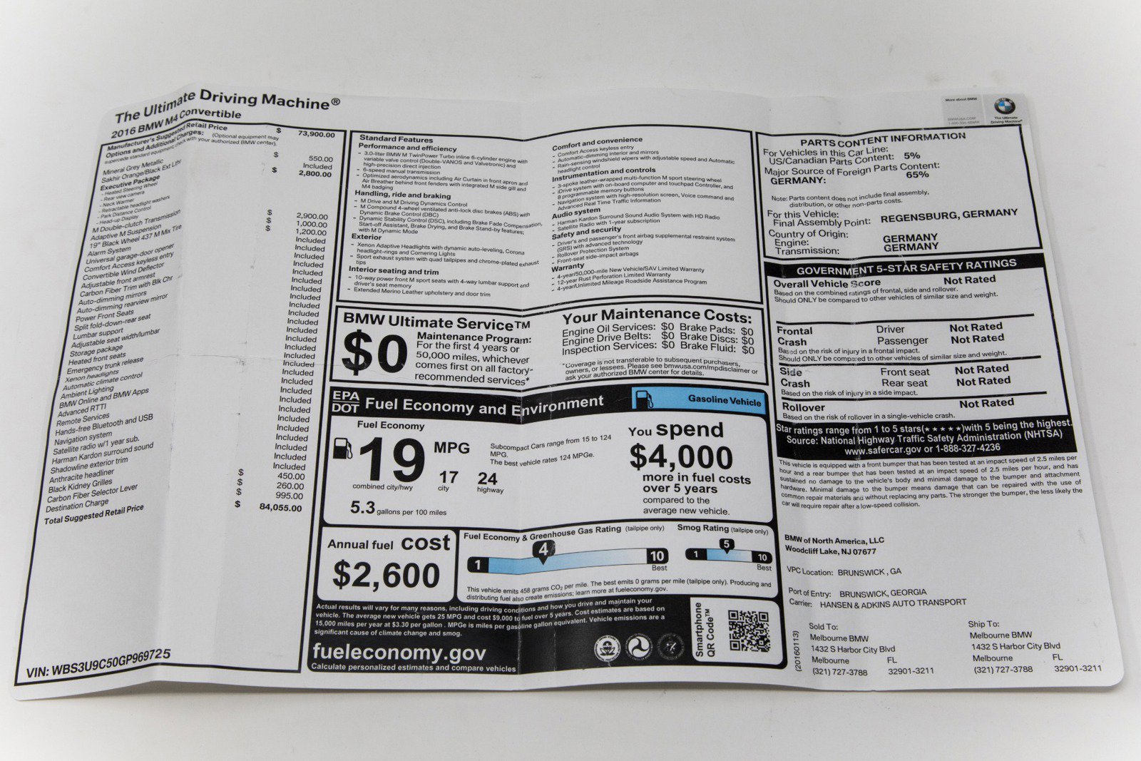 Used 2016 BMW M4 Convertible image 30