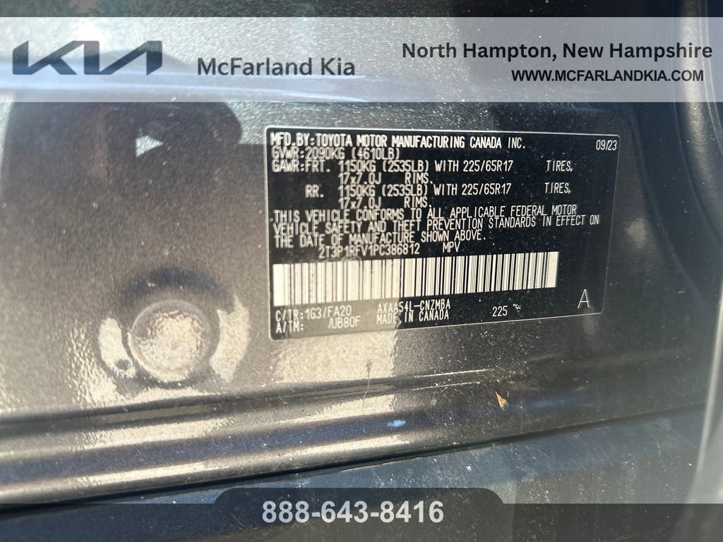 Used 2023 Toyota RAV4 XLE w/ Convenience Package AWD/4WD image 12