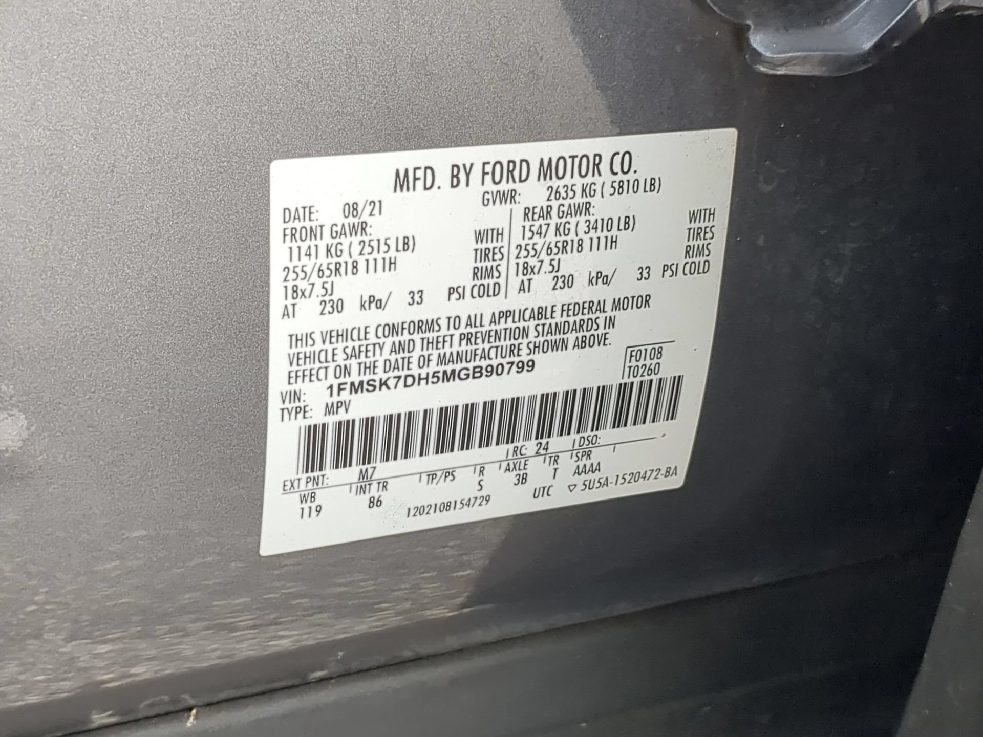 Certified 2021 Ford Explorer XLT RWD image 73