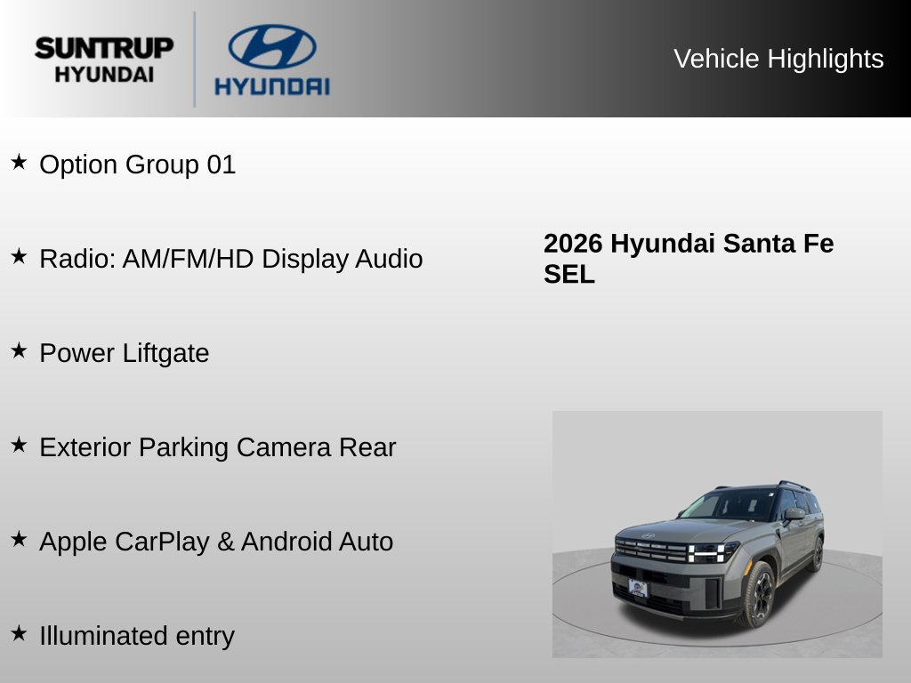 Used 2026 Hyundai Santa Fe SEL AWD/4WD image 8