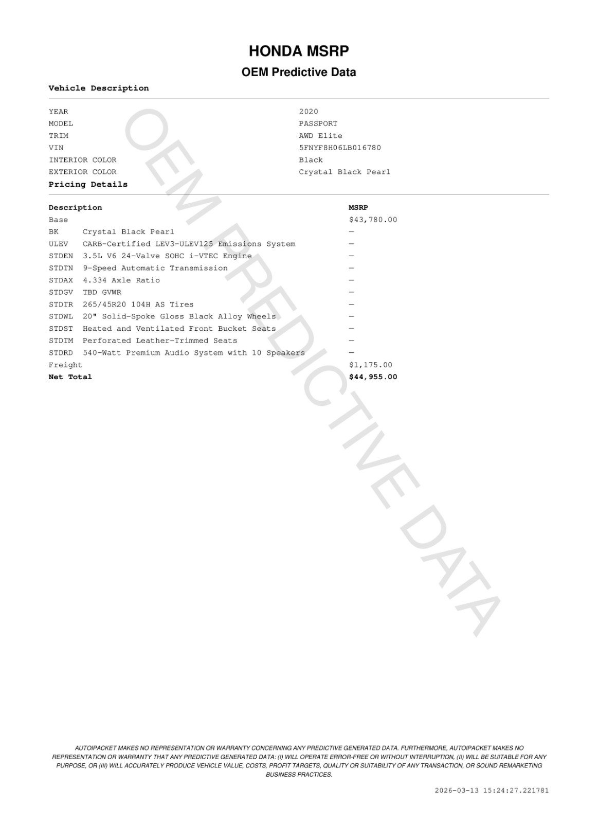 Used 2020 Honda Passport Elite image 11