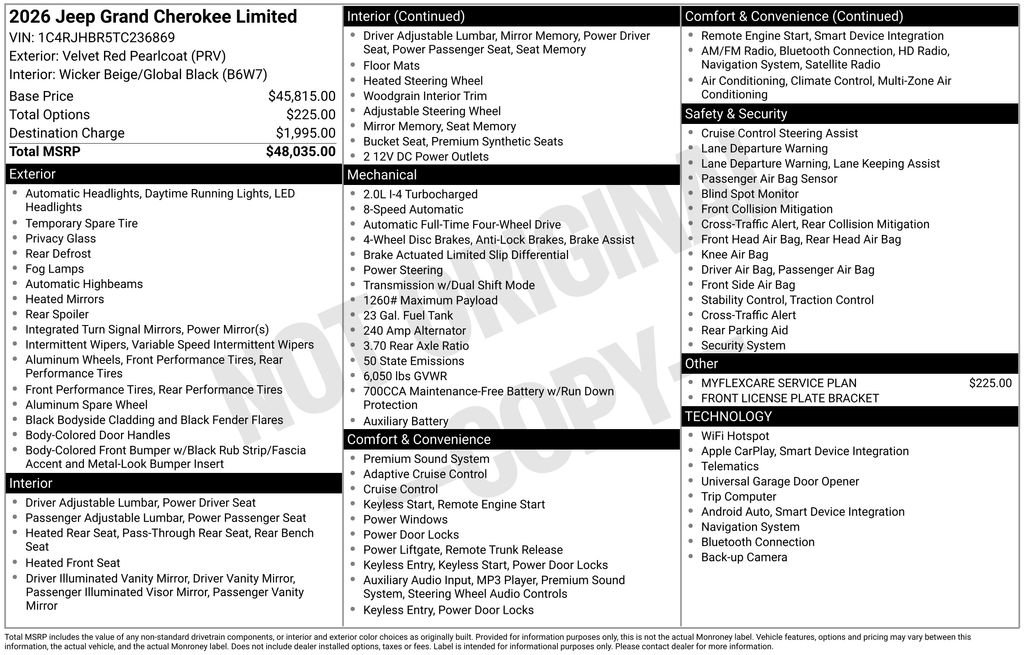 New 2026 Jeep Grand Cherokee Limited image 39