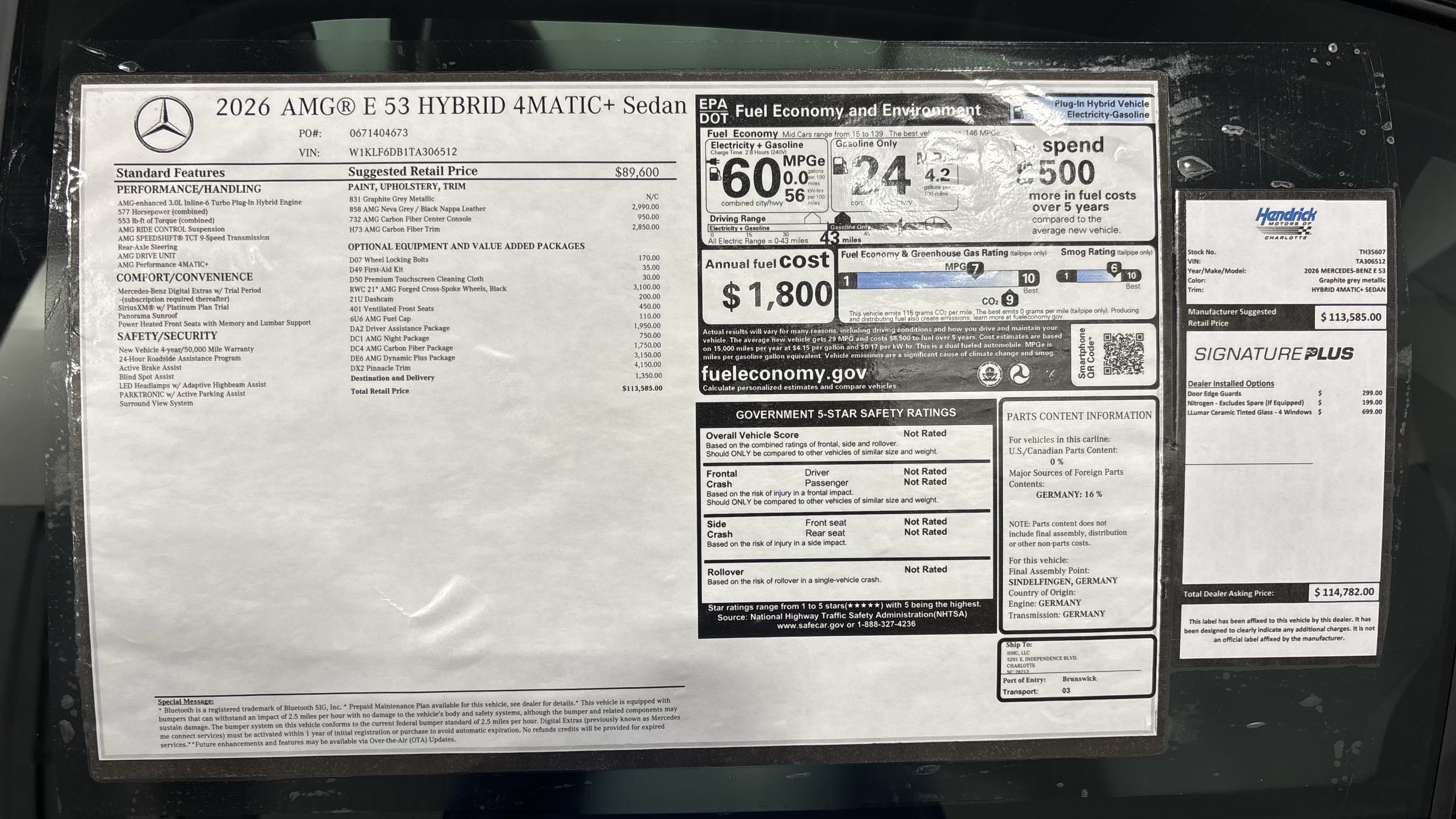 New 2026 Mercedes-Benz E 53 AMG e 4MATIC Sedan image 29