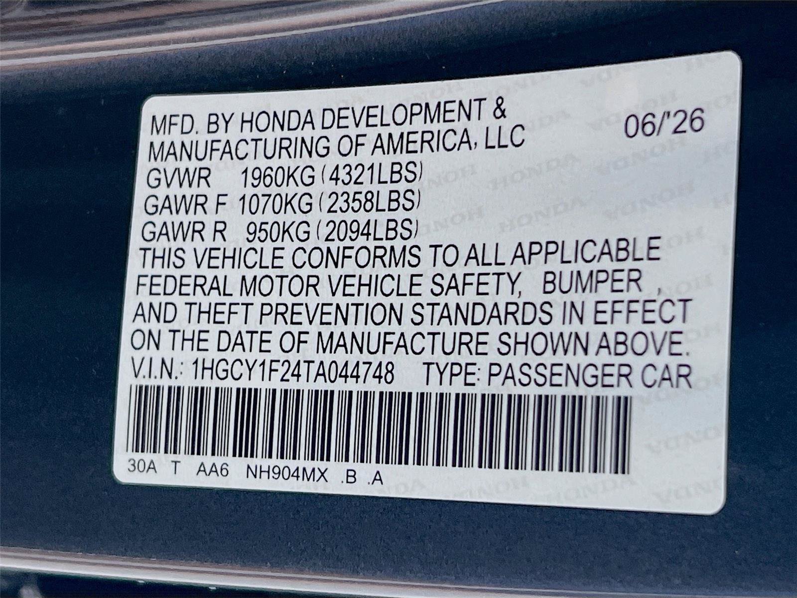 New 2026 Honda Accord LX image 27