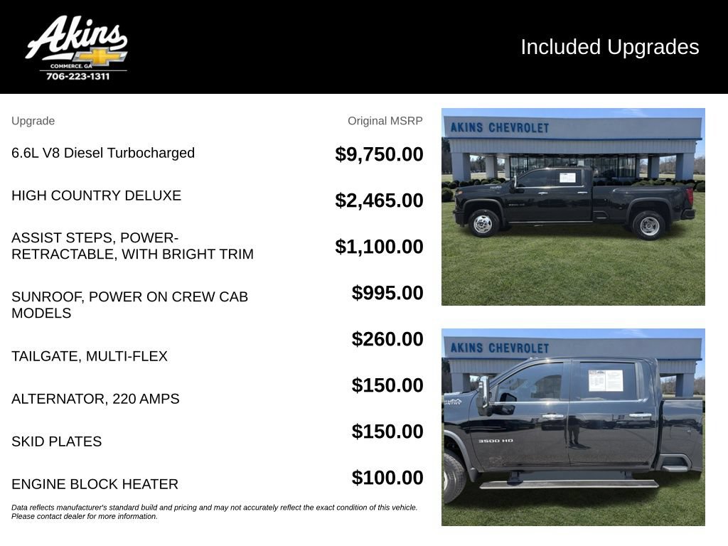 Used 2022 Chevrolet Silverado 3500 High Country AWD/4WD image 5