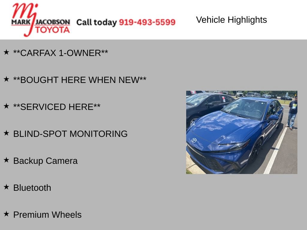 Used 2025 Toyota Camry SE FWD image 6