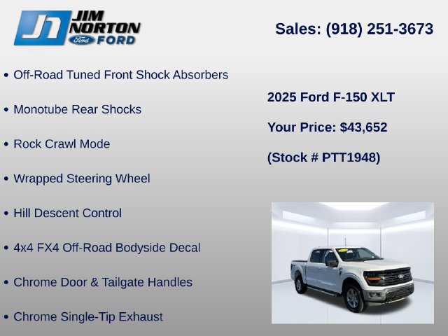 Used 2025 Ford F150 XLT w/ Equipment Group 301A Standard AWD/4WD image 21