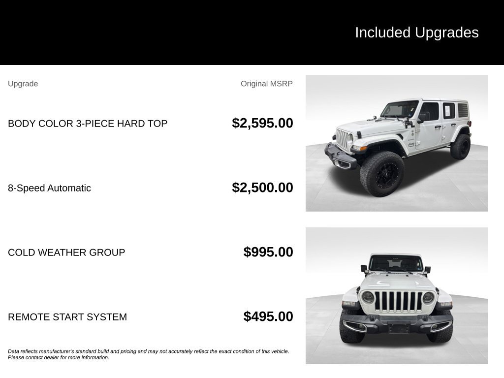 Used 2021 Jeep Wrangler Unlimited Sahara w/ Cold Weather Group AWD/4WD image 2