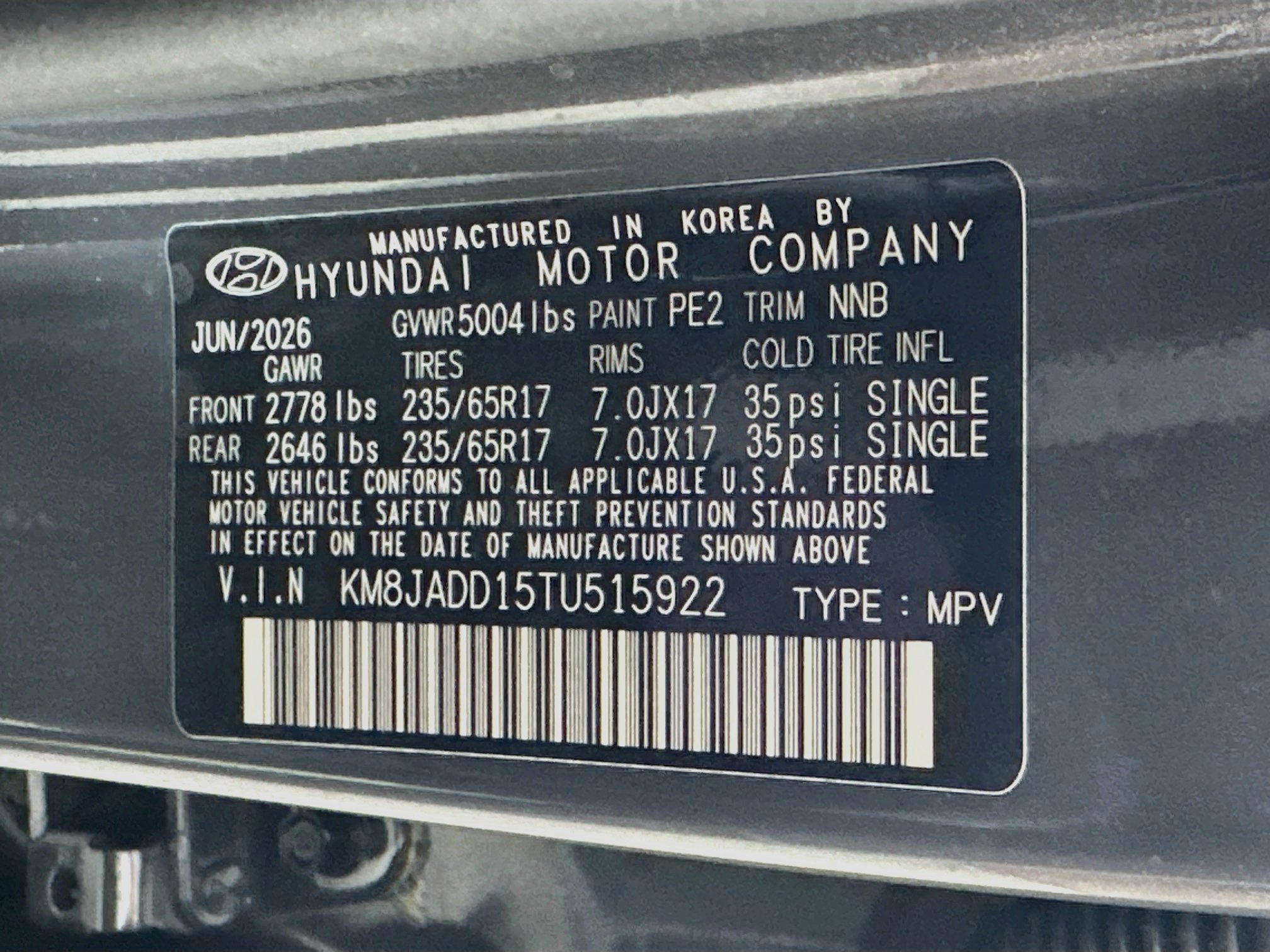 New 2026 Hyundai Tucson Blue SE AWD/4WD image 29