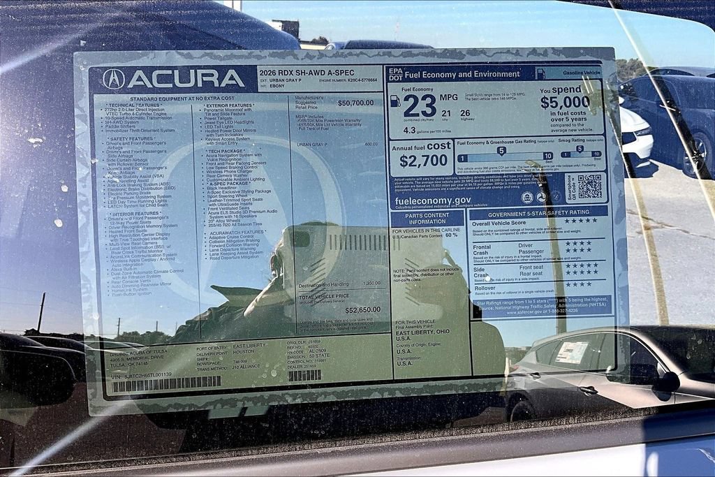 New 2026 Acura RDX A-Spec AWD/4WD image 43