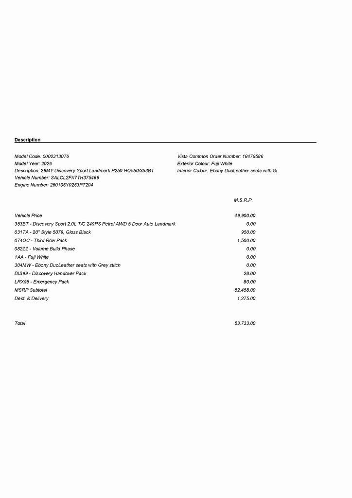 Certified 2026 Land Rover Discovery Sport Landmark AWD/4WD image 3
