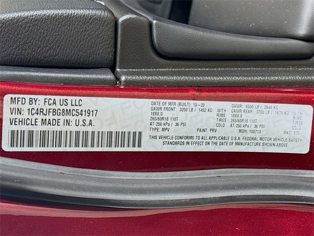 Used 2021 Jeep Grand Cherokee Limited w/ Sun & Sound Group image 34