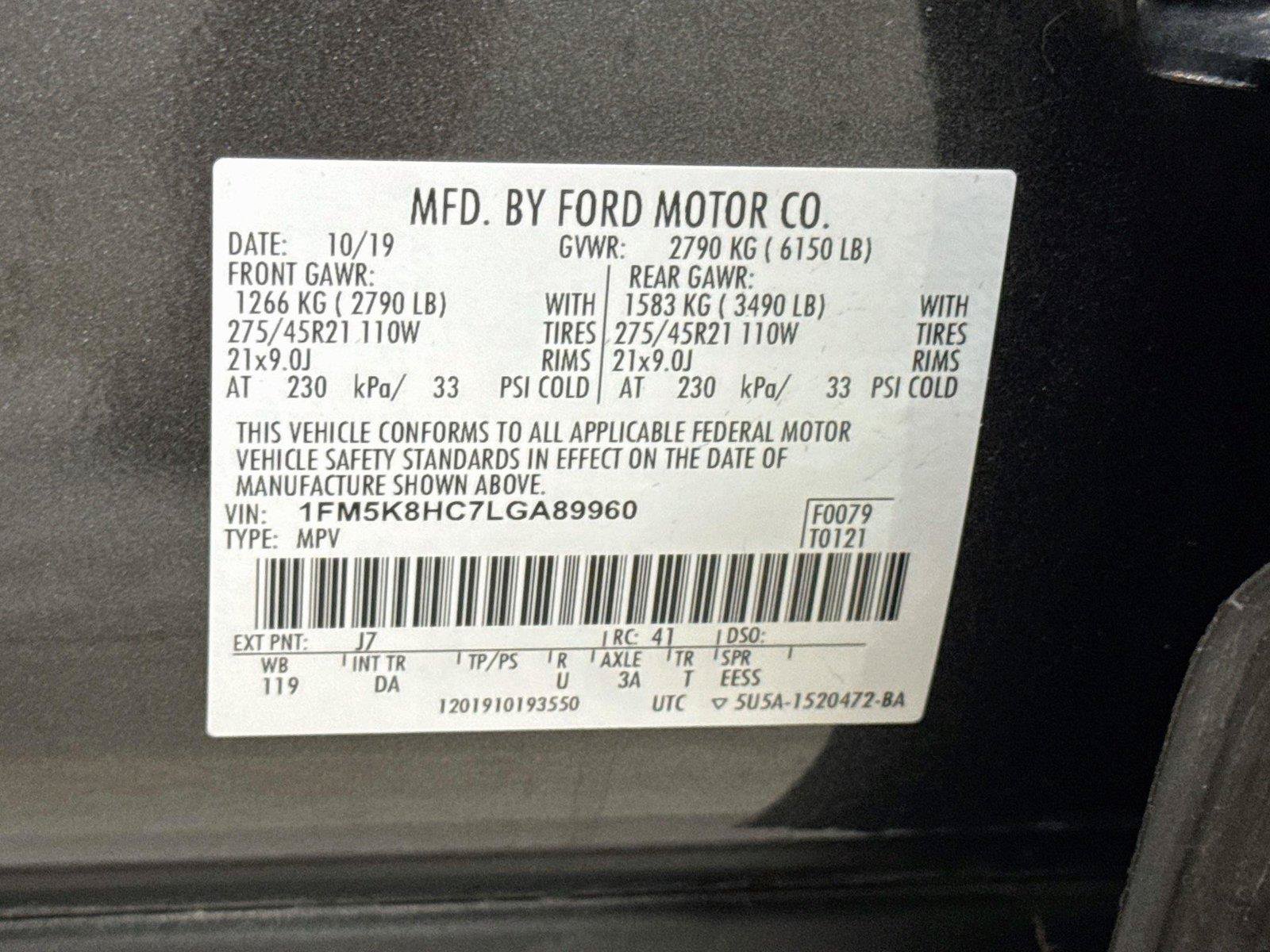 Used 2020 Ford Explorer Platinum w/ Premium Technology Package AWD/4WD image 23