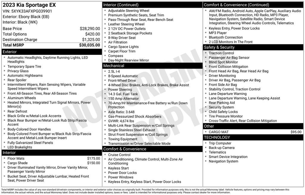 Used 2023 Kia Sportage EX image 28