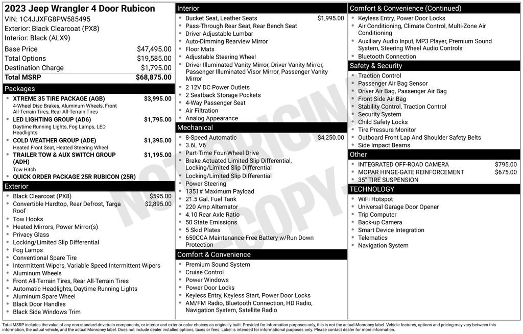 Used 2023 Jeep Wrangler Unlimited Rubicon w/ Xtreme 35 Tire Package AWD/4WD image 4