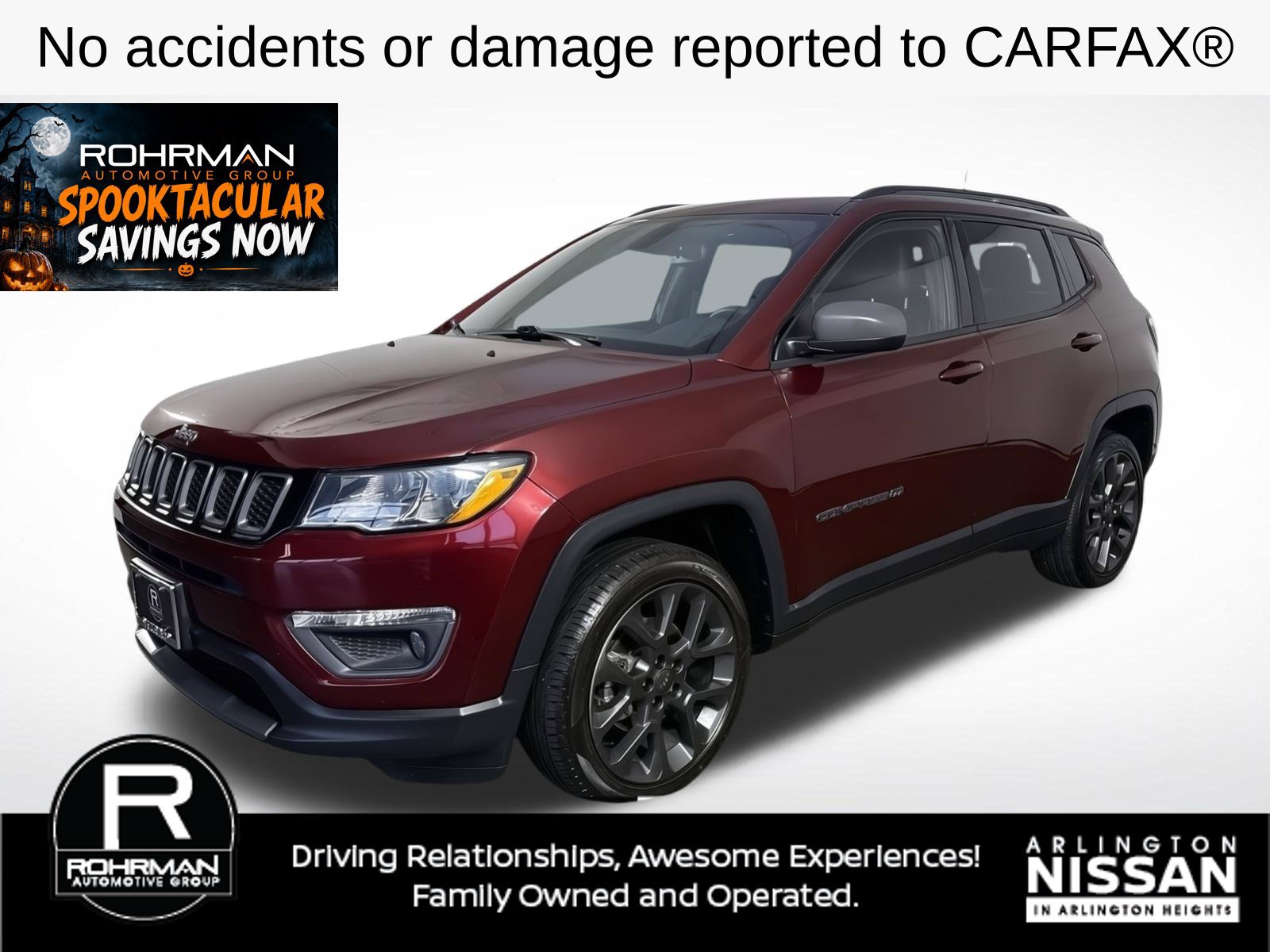 Used 2021 Jeep Compass Latitude w/ Sun and Sound Group AWD/4WD image 1