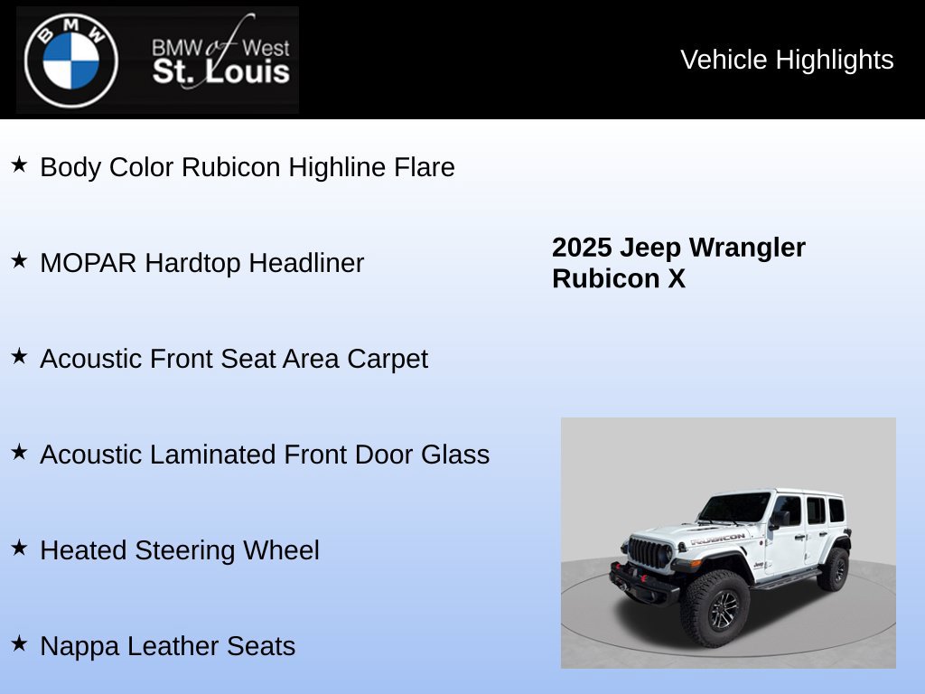 Used 2025 Jeep Wrangler Unlimited Rubicon AWD/4WD image 24