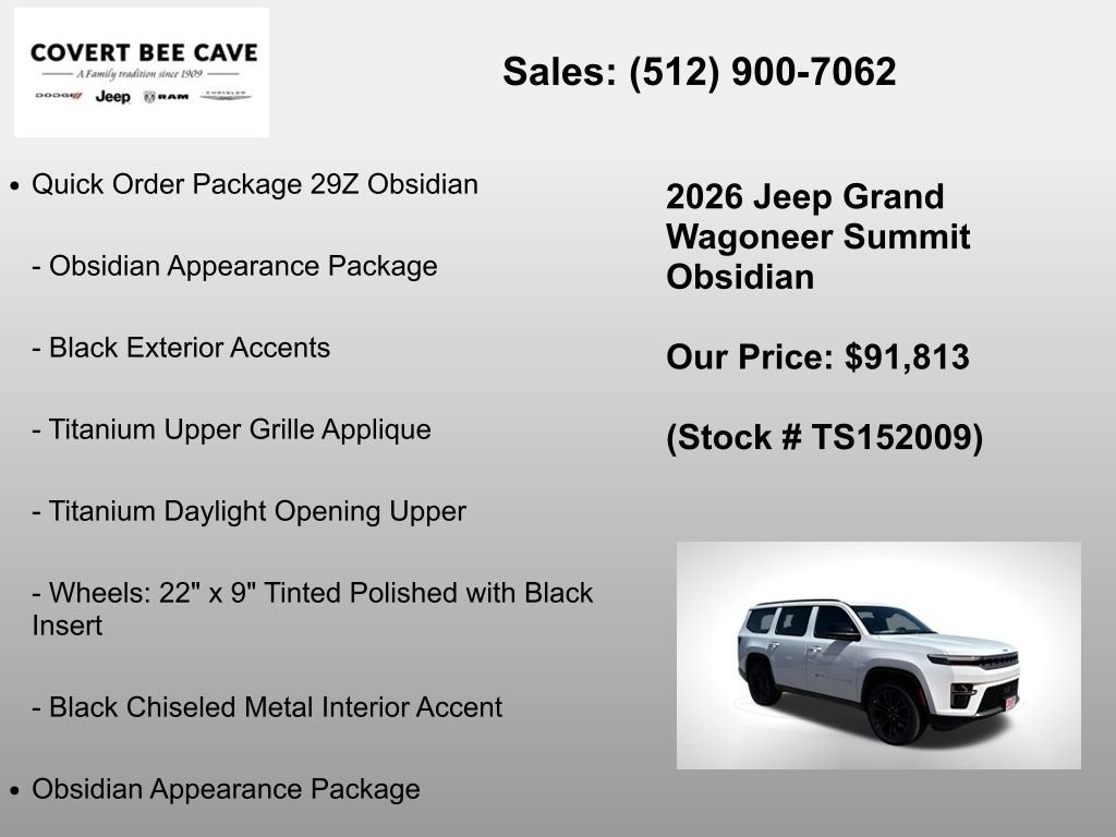 New 2026 Jeep Grand Wagoneer Summit image 6