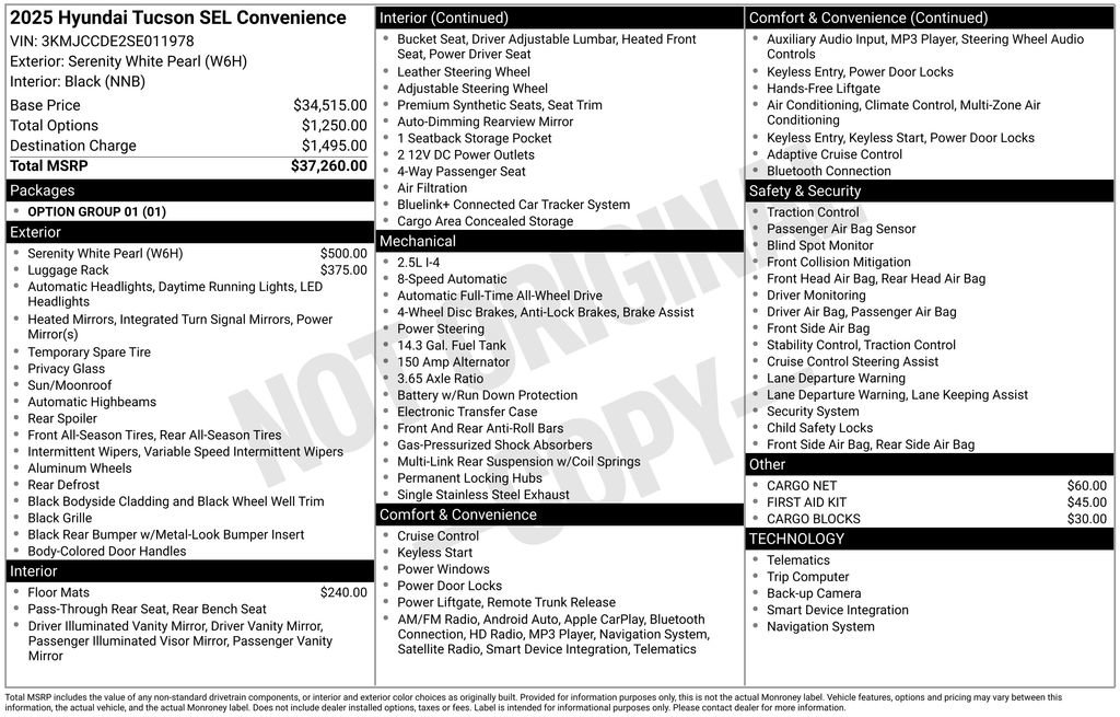 Used 2025 Hyundai Tucson SEL image 41
