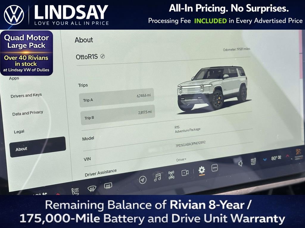 Used 2023 Rivian R1S Adventure AWD/4WD image 24