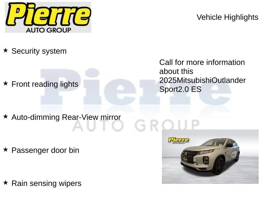 Used 2025 Mitsubishi Outlander Sport ES AWD/4WD image 14