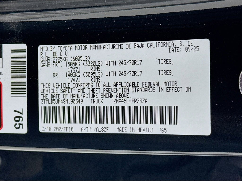 New 2025 Toyota Tacoma SR5 image 29