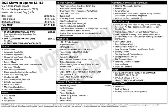 Certified 2023 Chevrolet Equinox LS w/ LS Convenience Package image 45