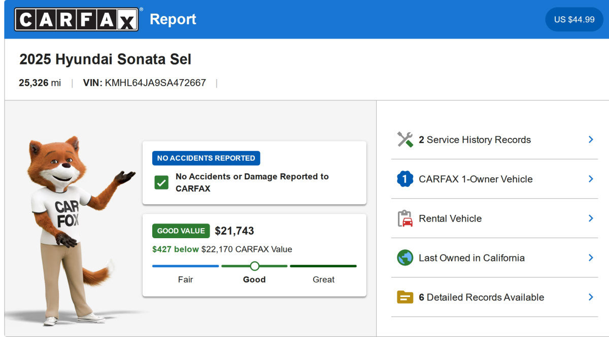 Used 2025 Hyundai Sonata SEL FWD image 10