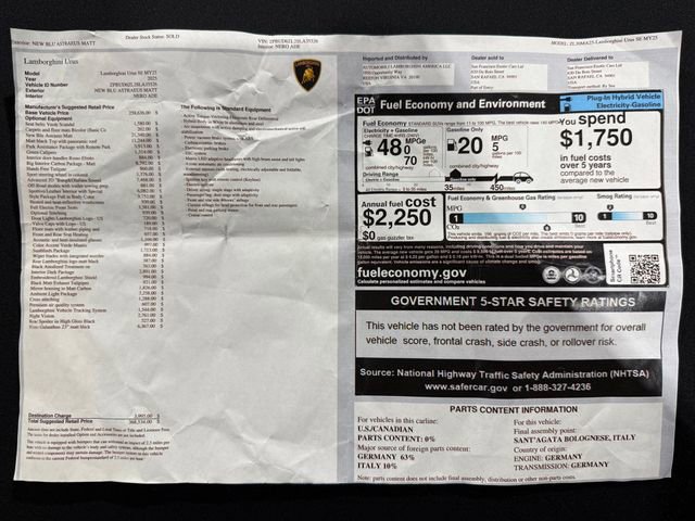 Used 2025 Lamborghini Urus SE image 2