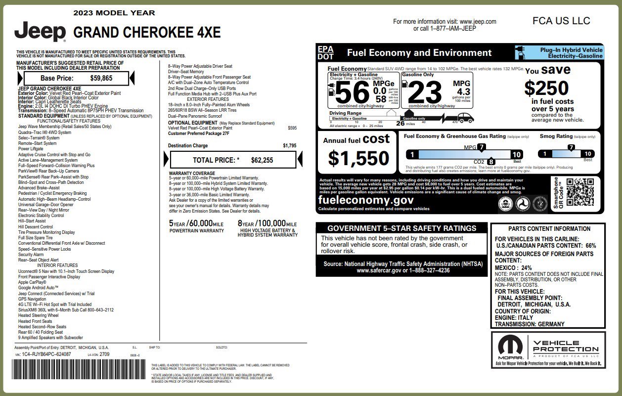 Used 2023 Jeep Grand Cherokee 4WD 4xe image 6