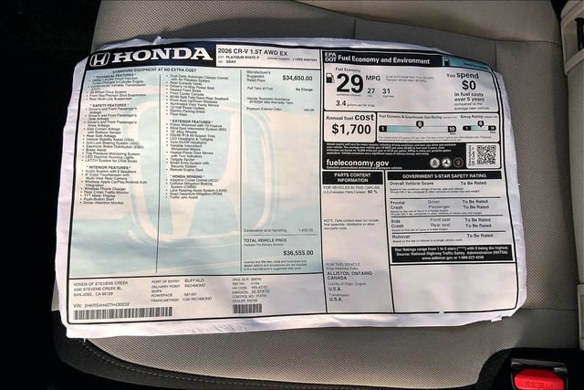New 2026 Honda CR-V EX image 14