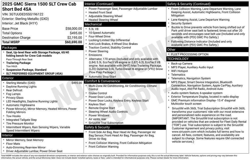 Used 2025 GMC Sierra 1500 SLT AWD/4WD image 26
