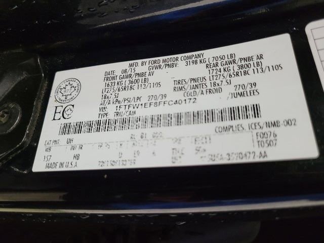 Used 2015 Ford F150 Lariat w/ Equipment Group 502A Luxury image 55