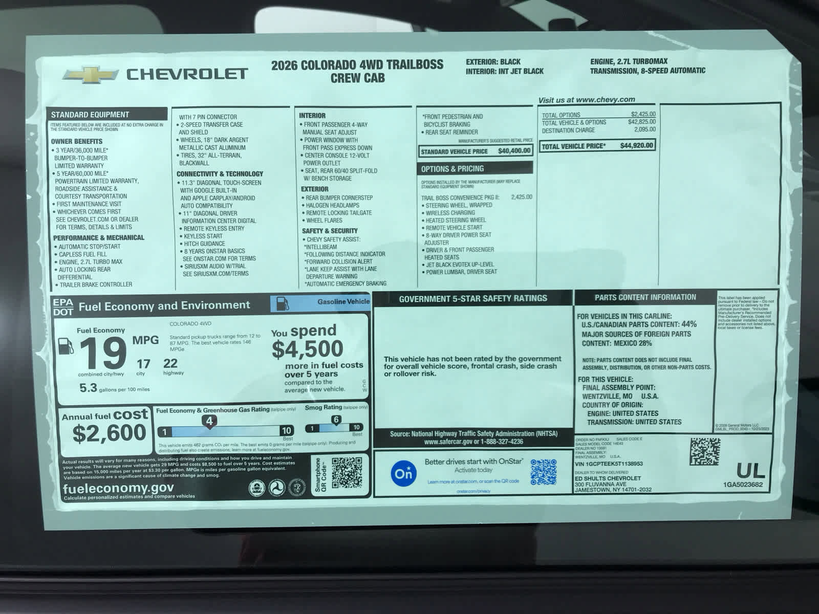 New 2026 Chevrolet Colorado Trail Boss image 35