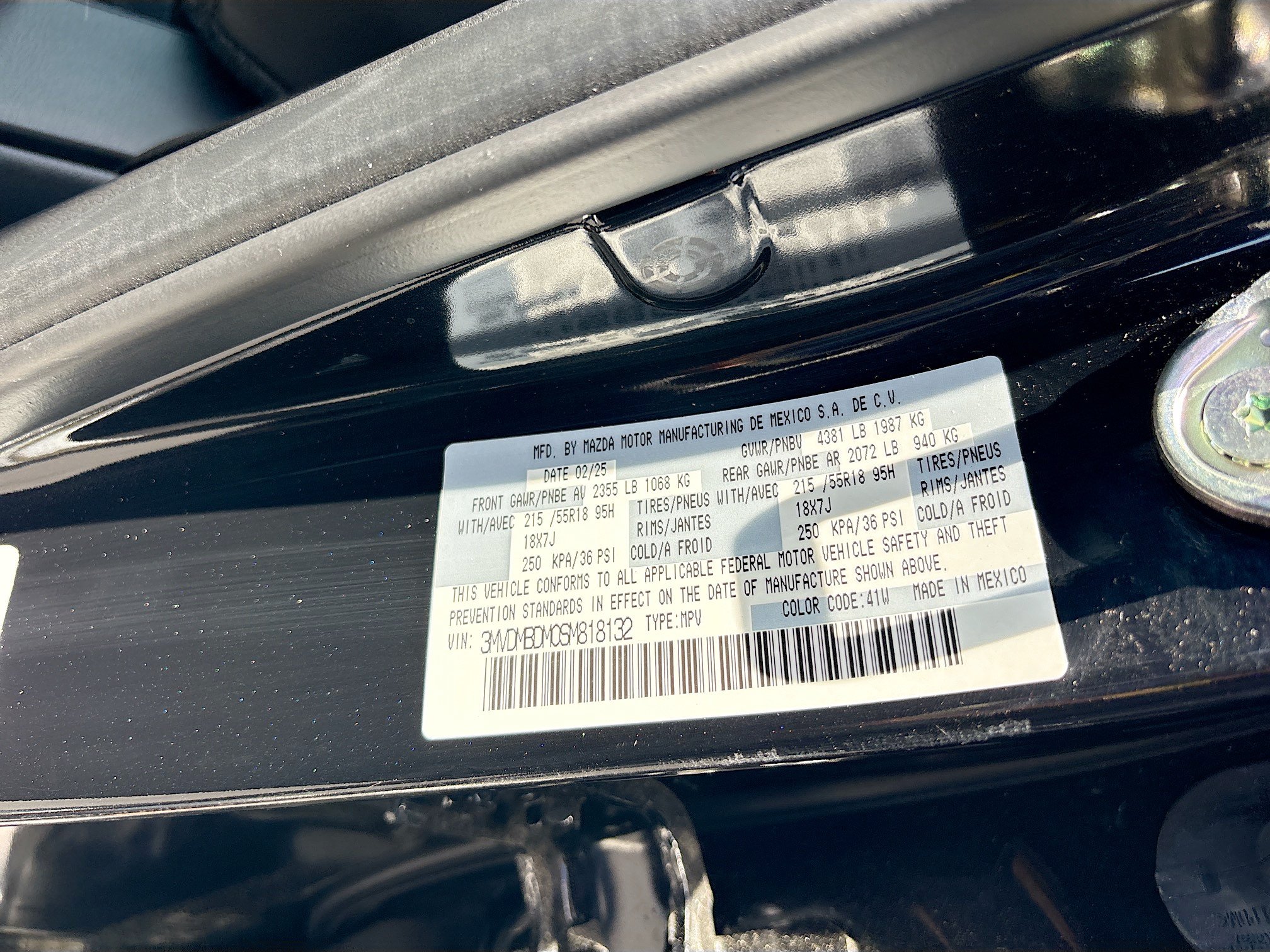 Certified 2025 MAZDA CX-30 AWD 2.5 S w/ Premium Package image 18