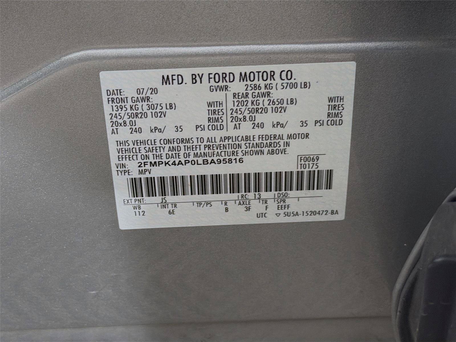 Used 2020 Ford Edge ST w/ Cold Weather Package AWD/4WD image 41