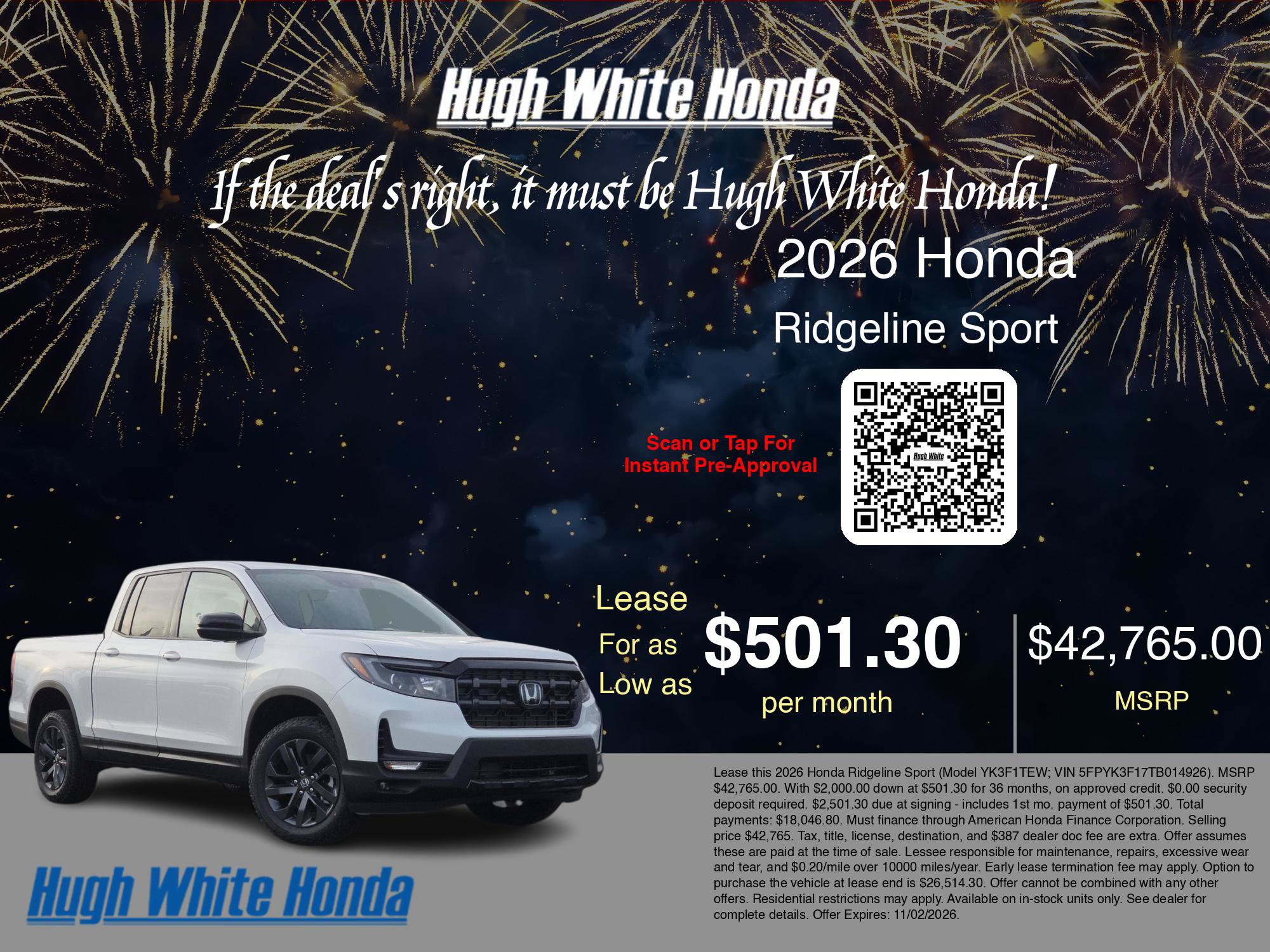 New 2026 Honda Ridgeline Sport image 32