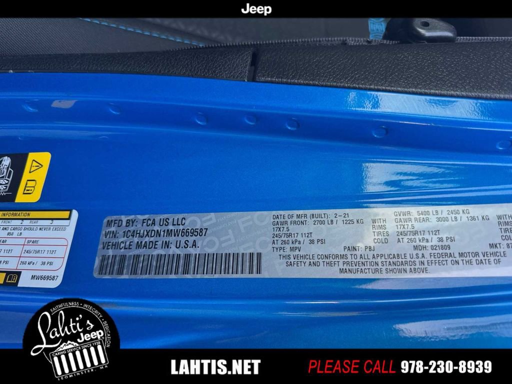 Certified 2021 Jeep Wrangler Unlimited Islander image 23