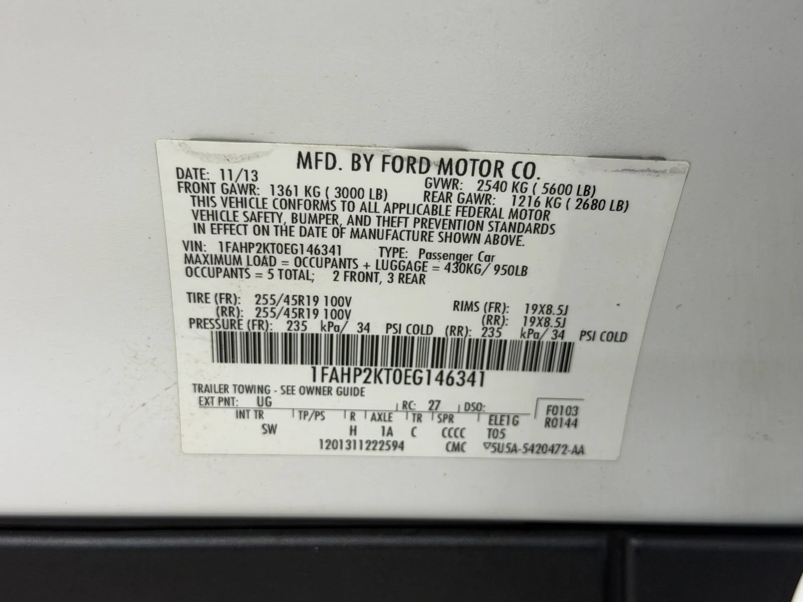 Used 2014 Ford Taurus SHO w/ Equipment Group 401A AWD/4WD image 36